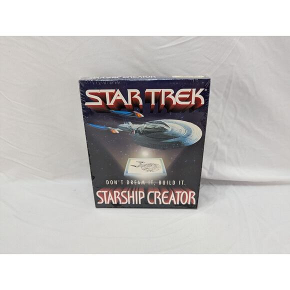 Simon & Schuster Interactive Other - Star Trek Starship Creator Big Box PC Game Video Simulation 1998 Version Windows